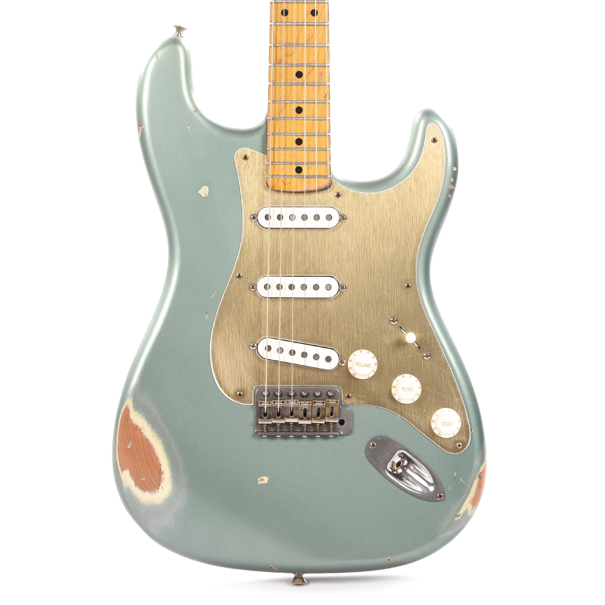 Nash S-57 Teal Green Metallic Medium Relic w/Anodized Gold Pickguard & Lollar Pickups Electric Guitars / Solid Body