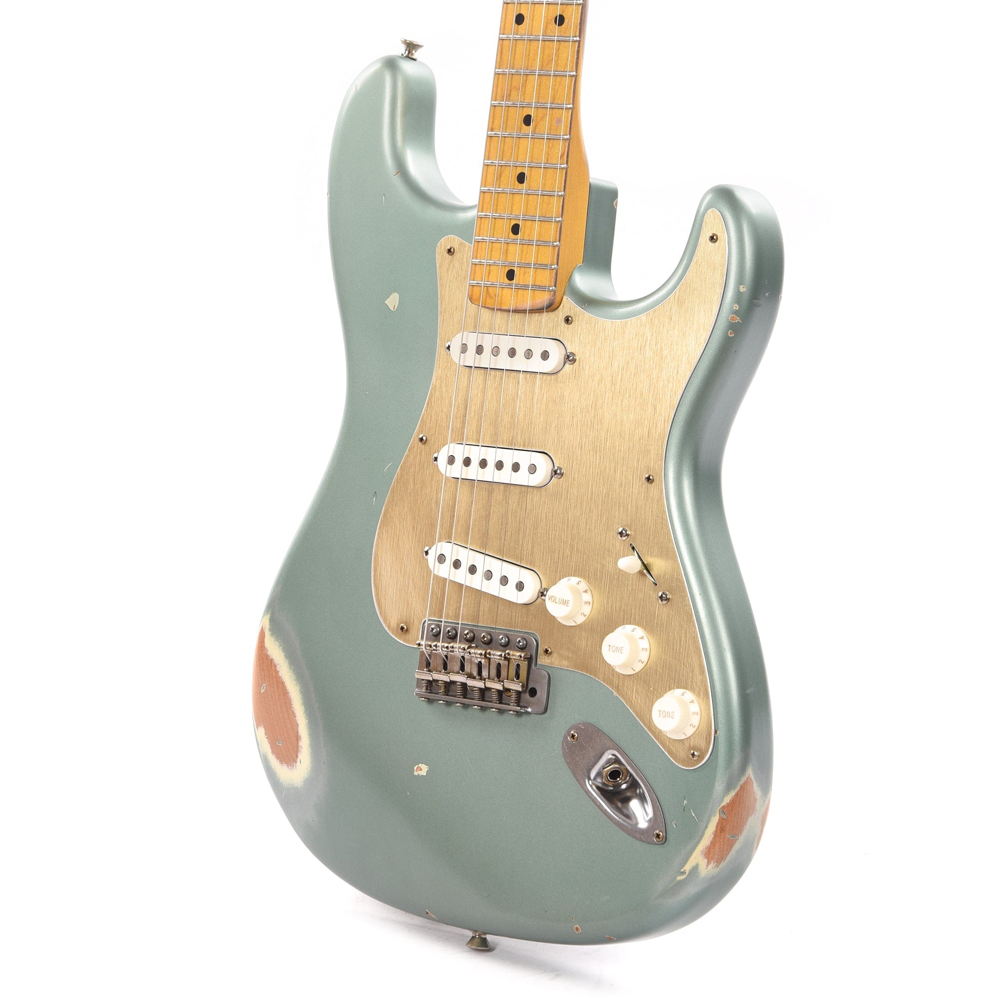 Nash S-57 Teal Green Metallic Medium Relic w/Anodized Gold Pickguard & Lollar Pickups Electric Guitars / Solid Body