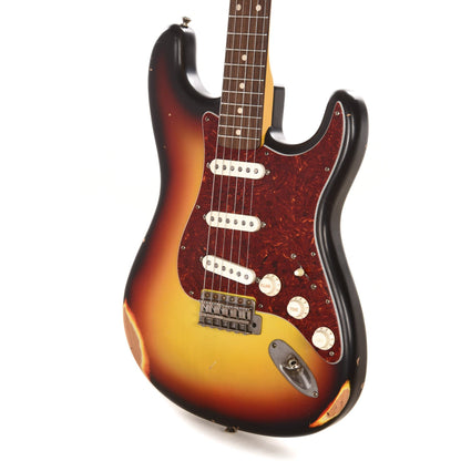 Nash S-63 3-Tone Sunburst Medium Relic w/4-Ply Tortoise Pickguard & Lollar Pickups Electric Guitars / Solid Body