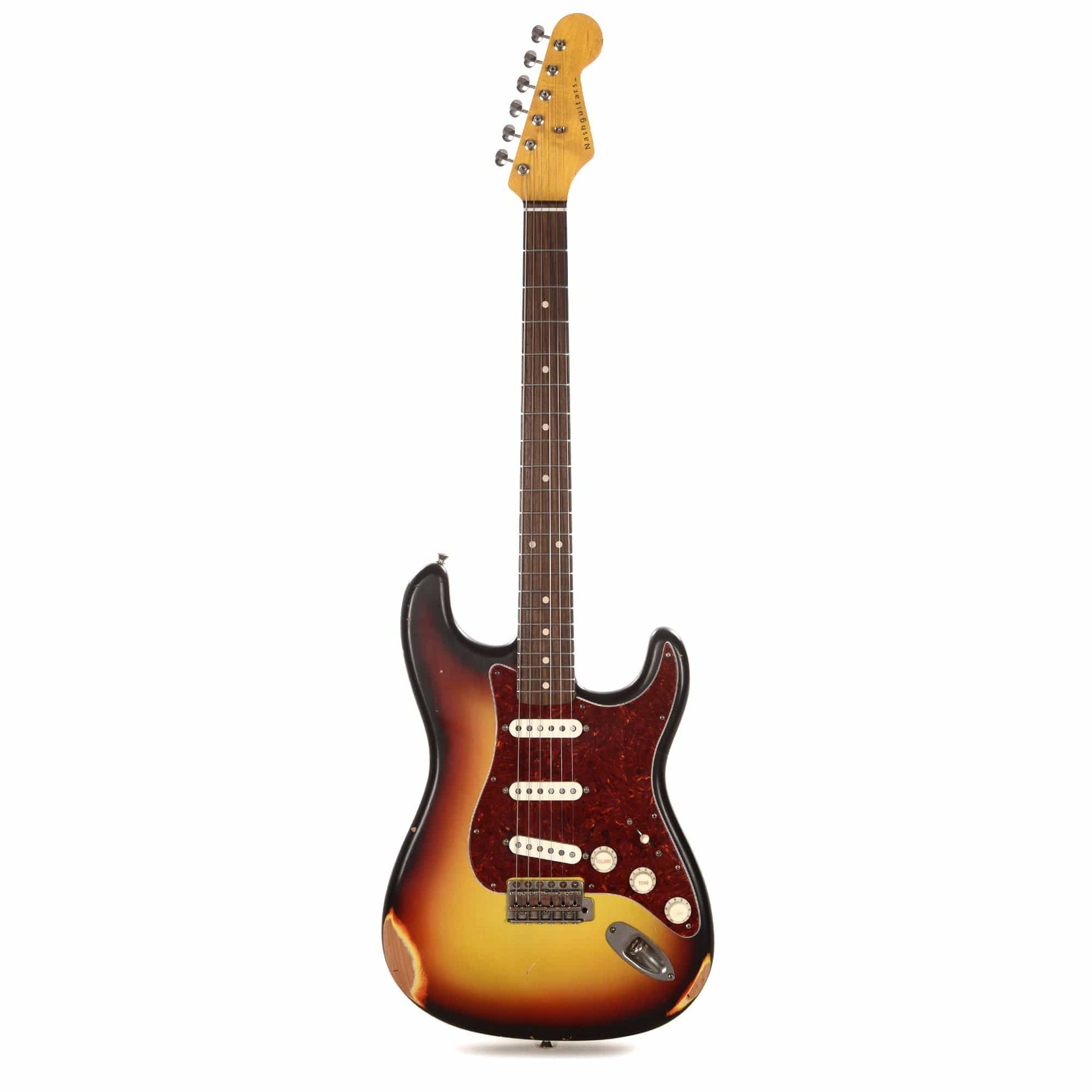 Nash S-63 3-Tone Sunburst Medium Relic w/4-Ply Tortoise Pickguard & Lollar Pickups Electric Guitars / Solid Body