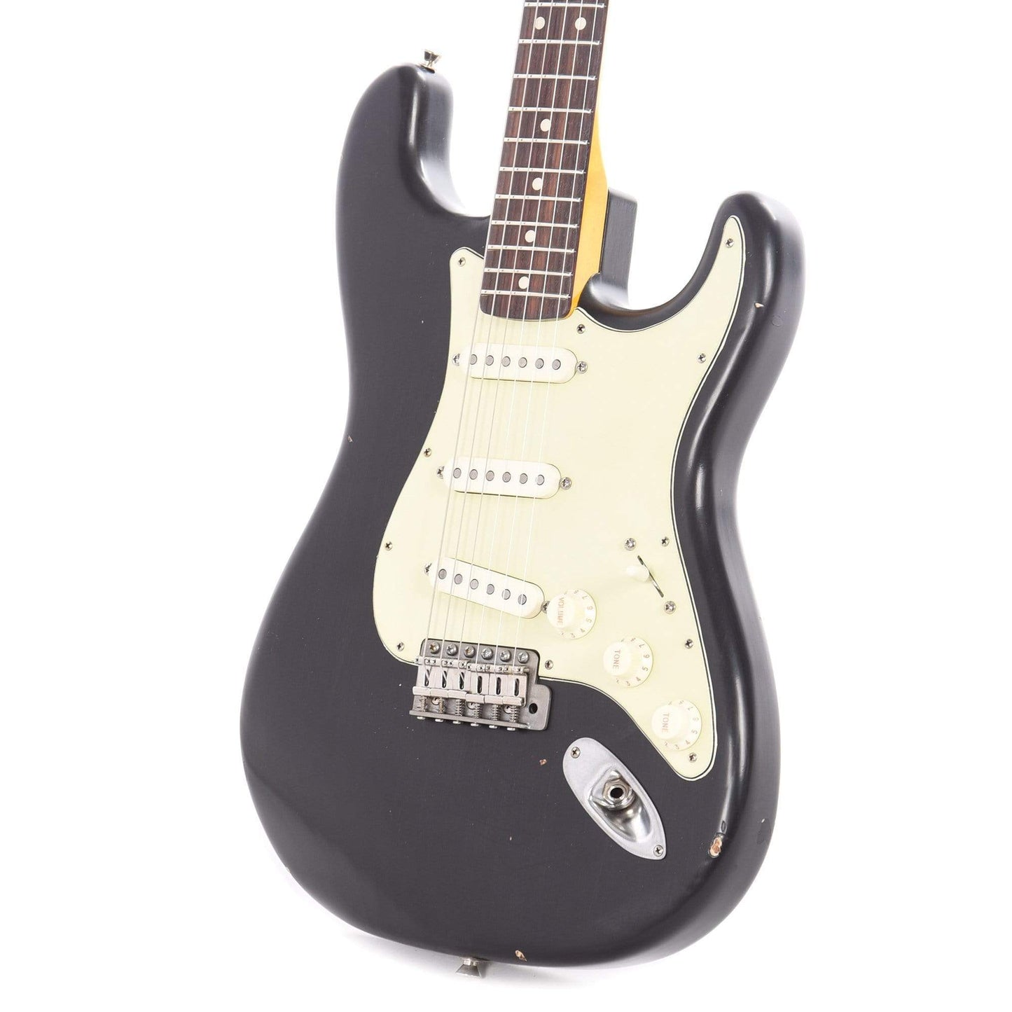 Nash S-63 Ash Black Medium Relic w/Matching Headstock, Lollar Pickups, & 3-Ply Mint Pickguard Electric Guitars / Solid Body