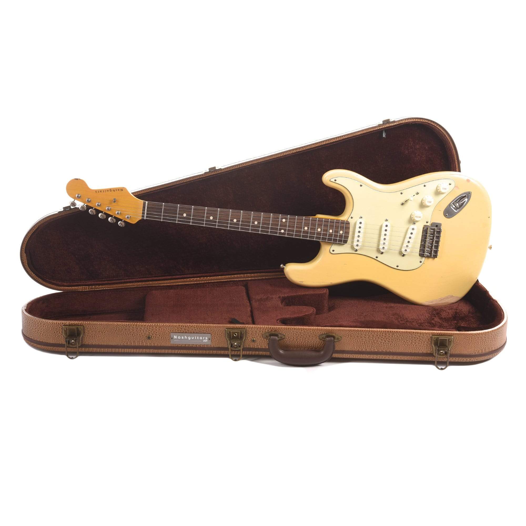 Nash S-63 Ash Cream Medium Relic w/3-Ply Mint Pickguard & Lollar Pickups Electric Guitars / Solid Body
