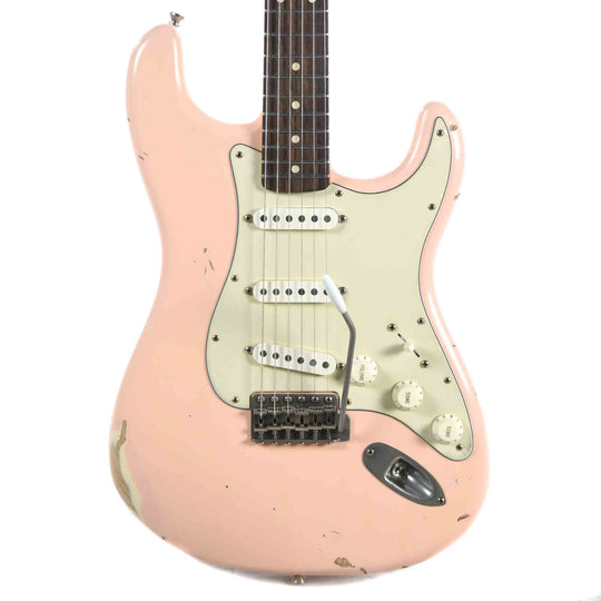 Nash S-63 Ash Shell Pink Medium Relic w/Matching Headstock & Lollar Pickups Electric Guitars / Solid Body