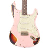 Nash S-63 Ash Shell Pink over Sunburst Heavy Relic w/3-Ply Mint Pickguard & Lollar Pickups Electric Guitars / Solid Body