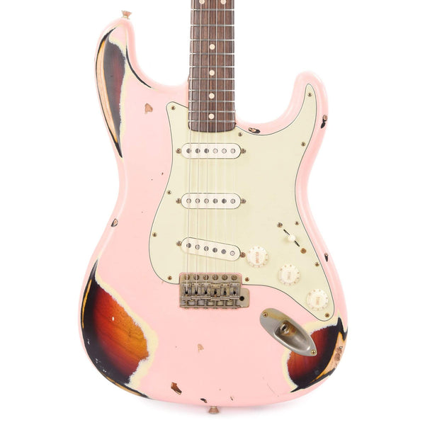 Nash S-63 Ash Shell Pink over Sunburst Heavy Relic w/3-Ply Mint