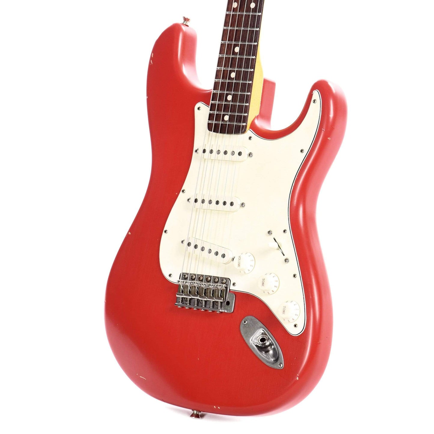 Nash S-63 Dakota Red Light Relic w/Matching Headstock, Lollar Pickups, & 3-Ply White Pickguard Electric Guitars / Solid Body