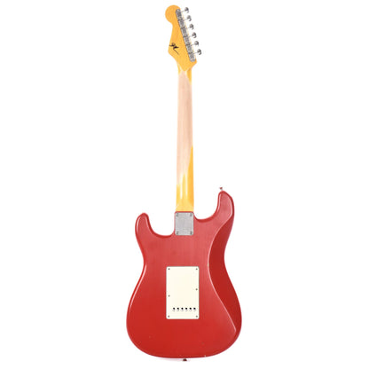 Nash S-63 Dakota Red Light Relic w/Matching Headstock, Lollar Pickups, & 3-Ply White Pickguard Electric Guitars / Solid Body