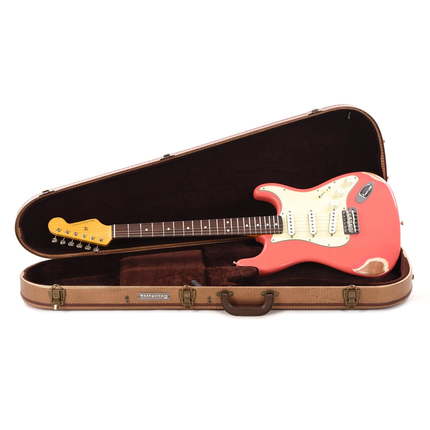 Nash S-63 Fiesta Red Medium Relic w/3-Ply Mint Pickguard & Lollar Pickups Electric Guitars / Solid Body