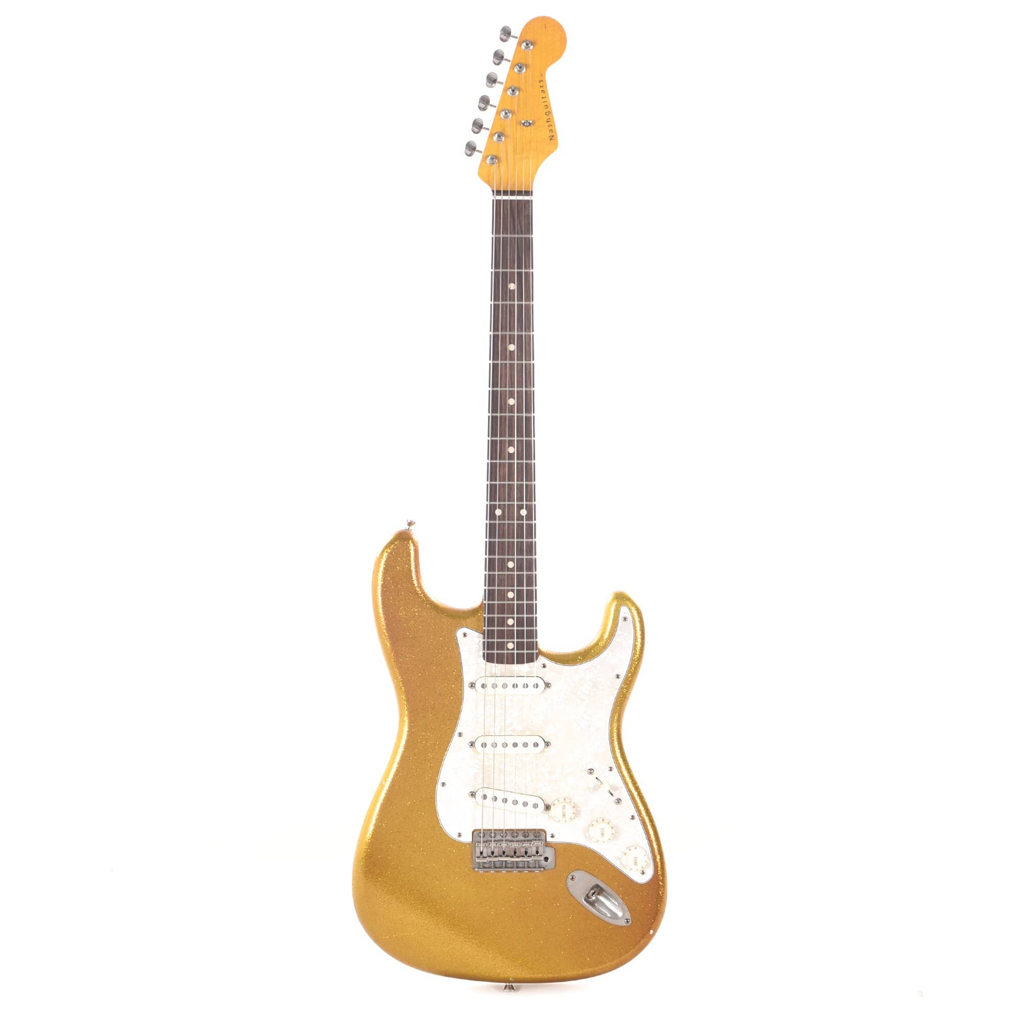 Nash S-63 Gold Sparkle Light Relic Alder w/Lollar Pickups & 3-Ply Pearl Pickguard Electric Guitars / Solid Body