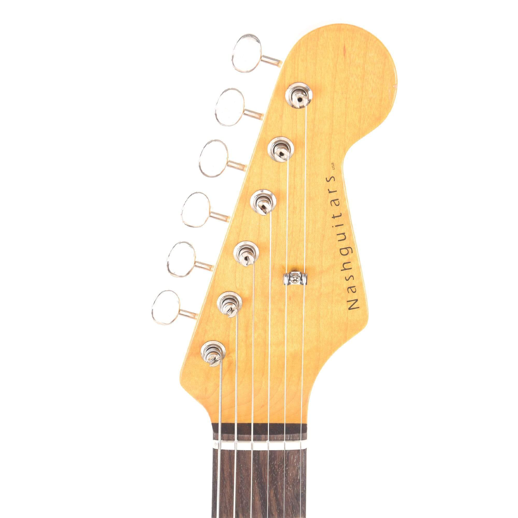 Nash S-63 Gold Sparkle Light Relic Alder w/Lollar Pickups & 3-Ply Pearl Pickguard Electric Guitars / Solid Body