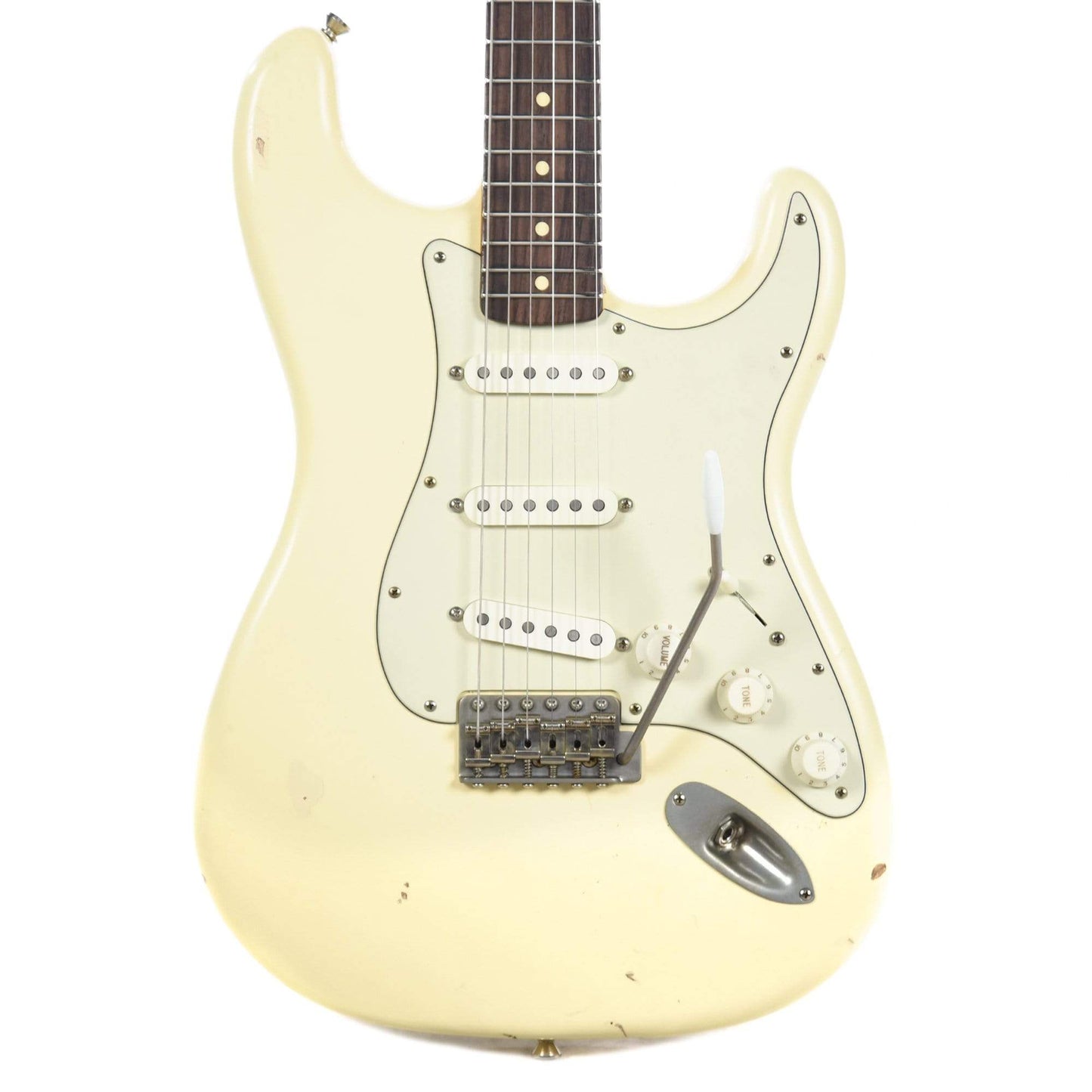 Nash S-63 Olympic White Light Relic & Lollar Pickups Electric Guitars / Solid Body
