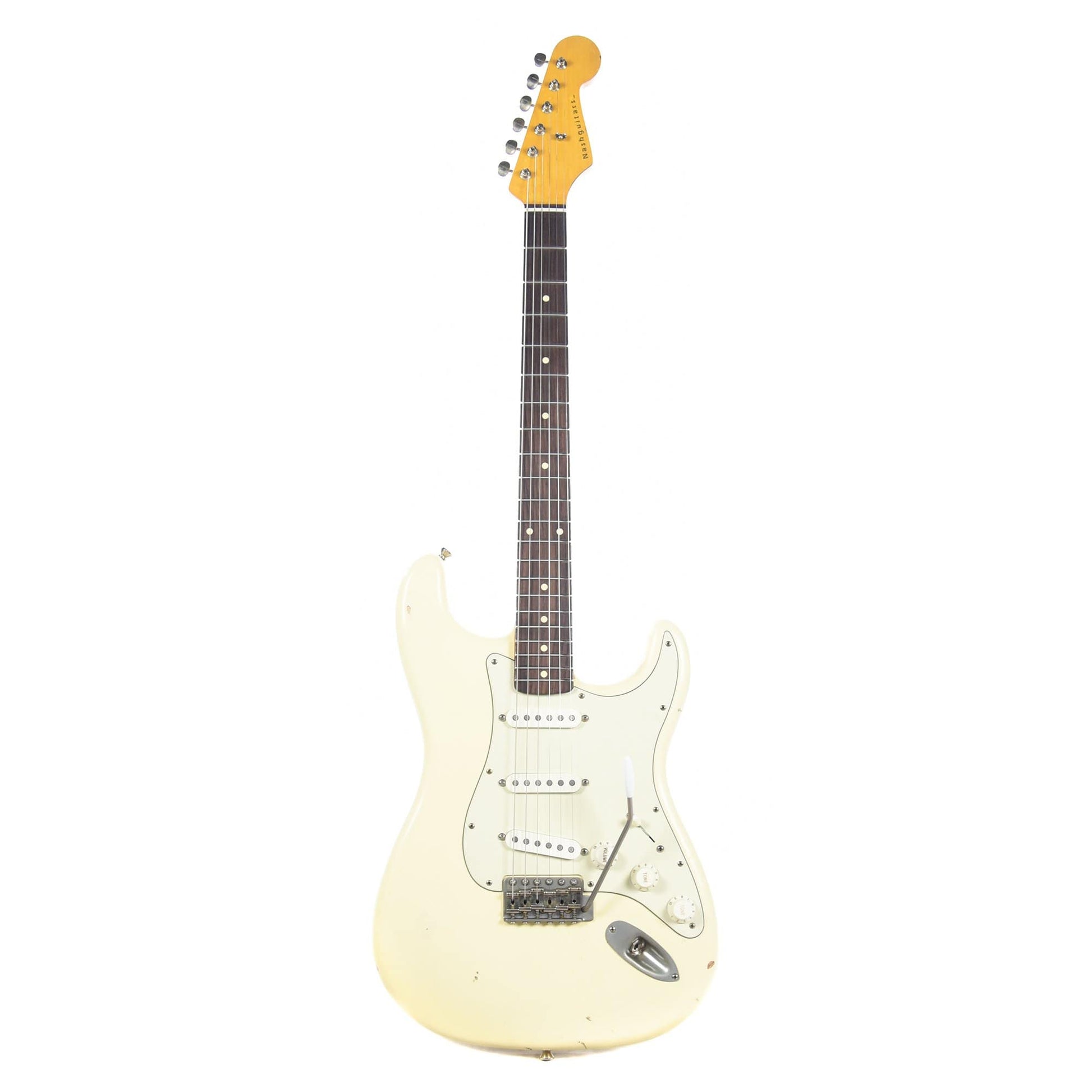 Nash S-63 Olympic White Light Relic & Lollar Pickups Electric Guitars / Solid Body