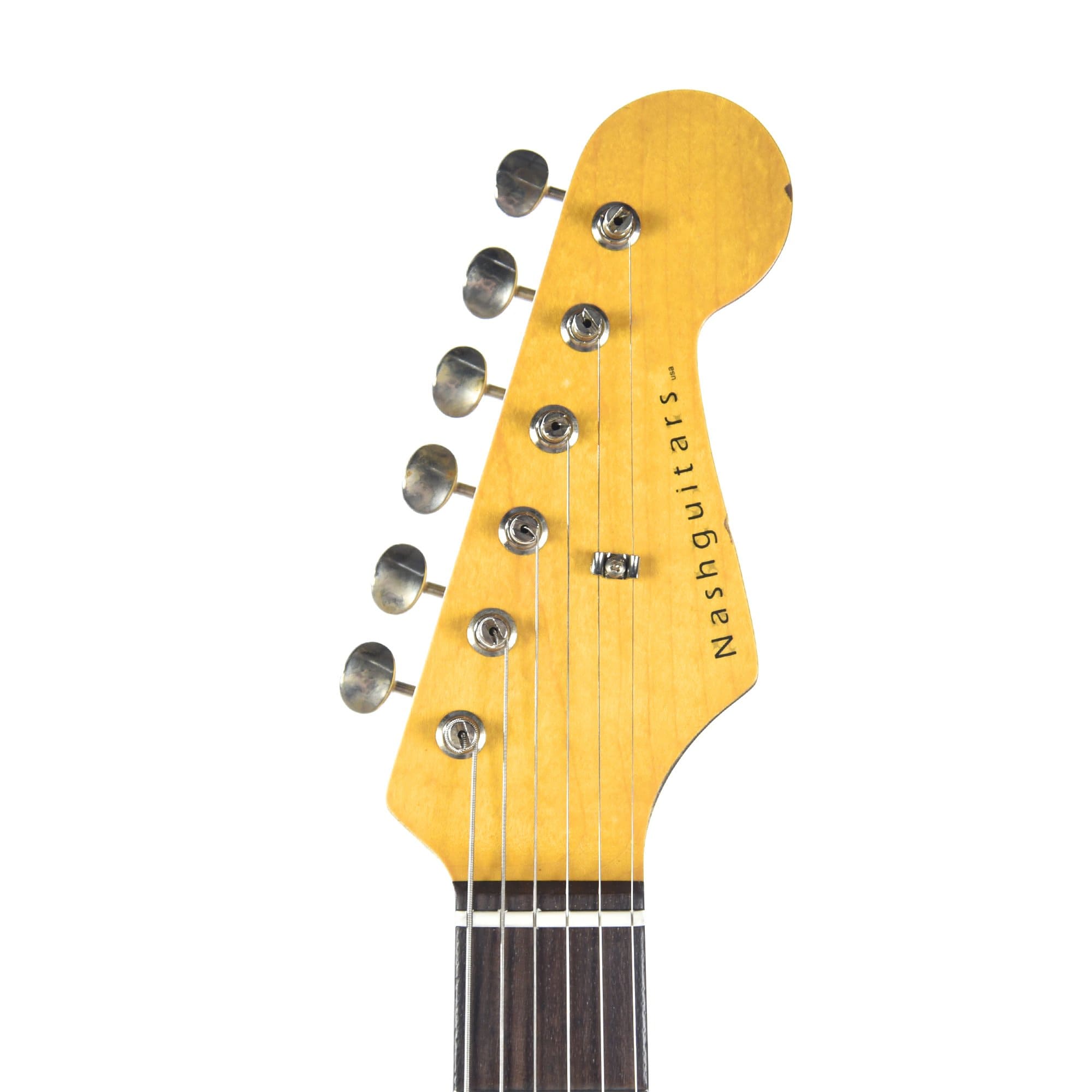 Nash S-63 Olympic White Light Relic & Lollar Pickups Electric Guitars / Solid Body