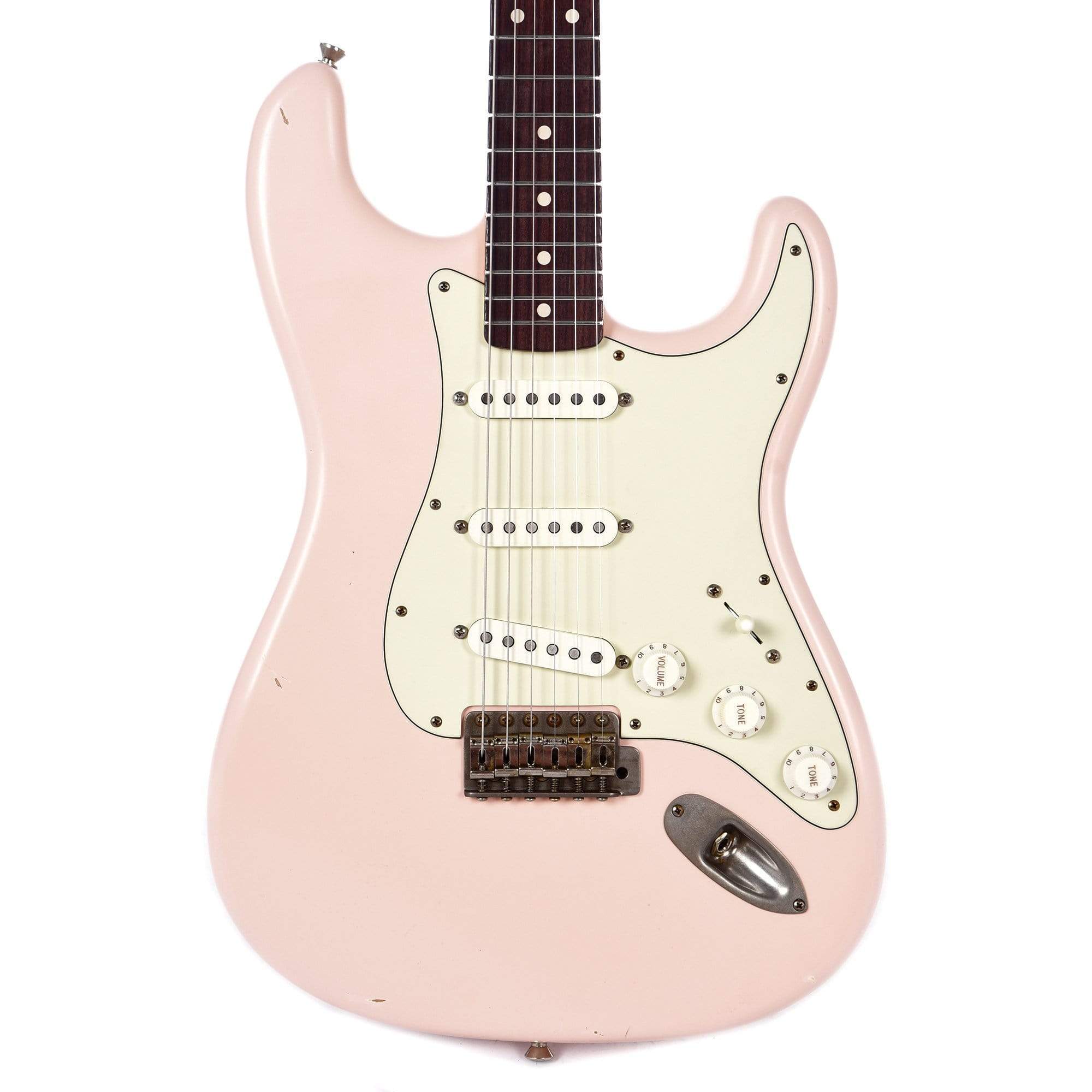 Nash S-63 Shell Pink Light Relic w/Lollar Pickups & 3-Ply Mint Pickguard Electric Guitars / Solid Body
