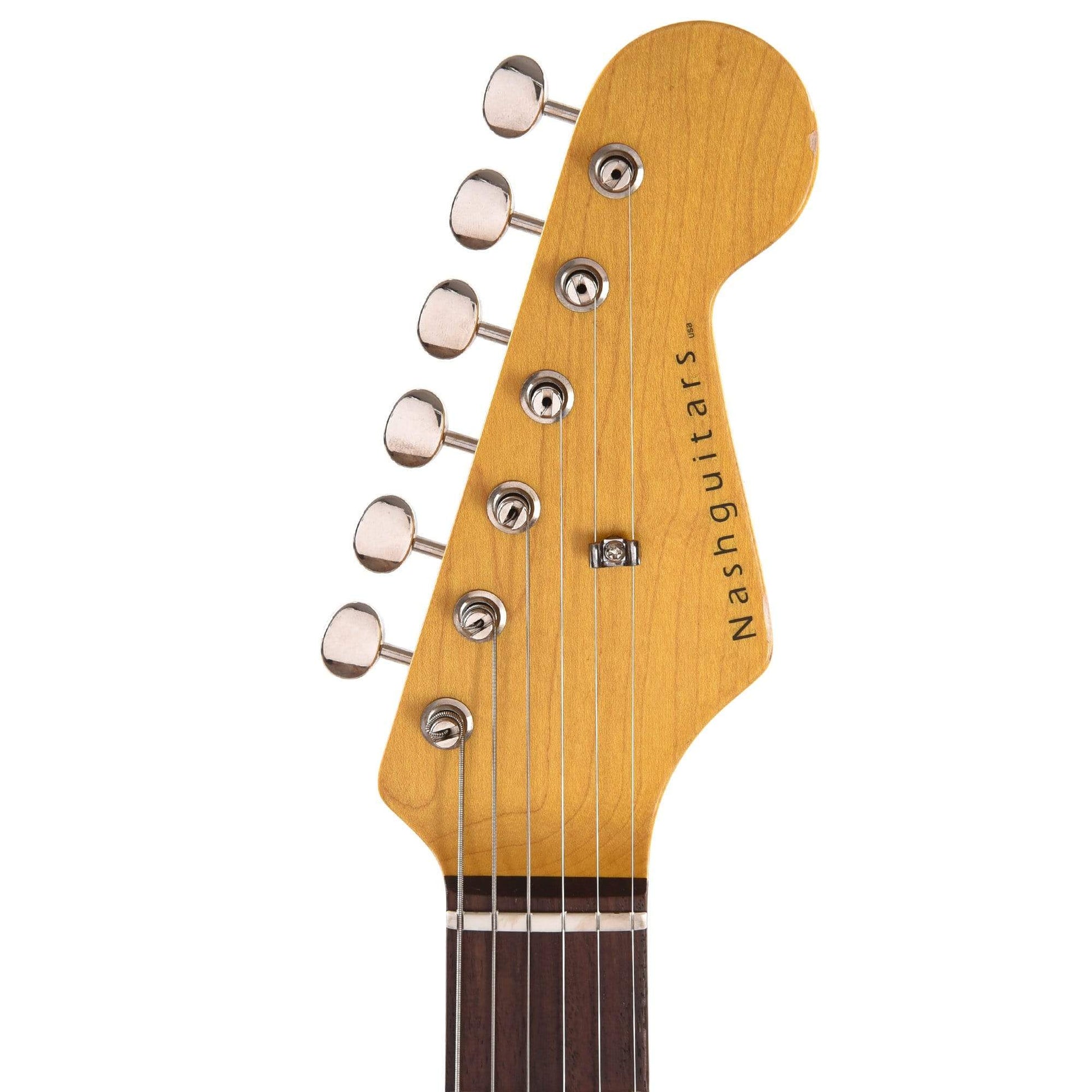 Nash S-63 Shoreline Gold Medium Aging w/3-Ply White Pickguard & Lollar Pickups Electric Guitars / Solid Body