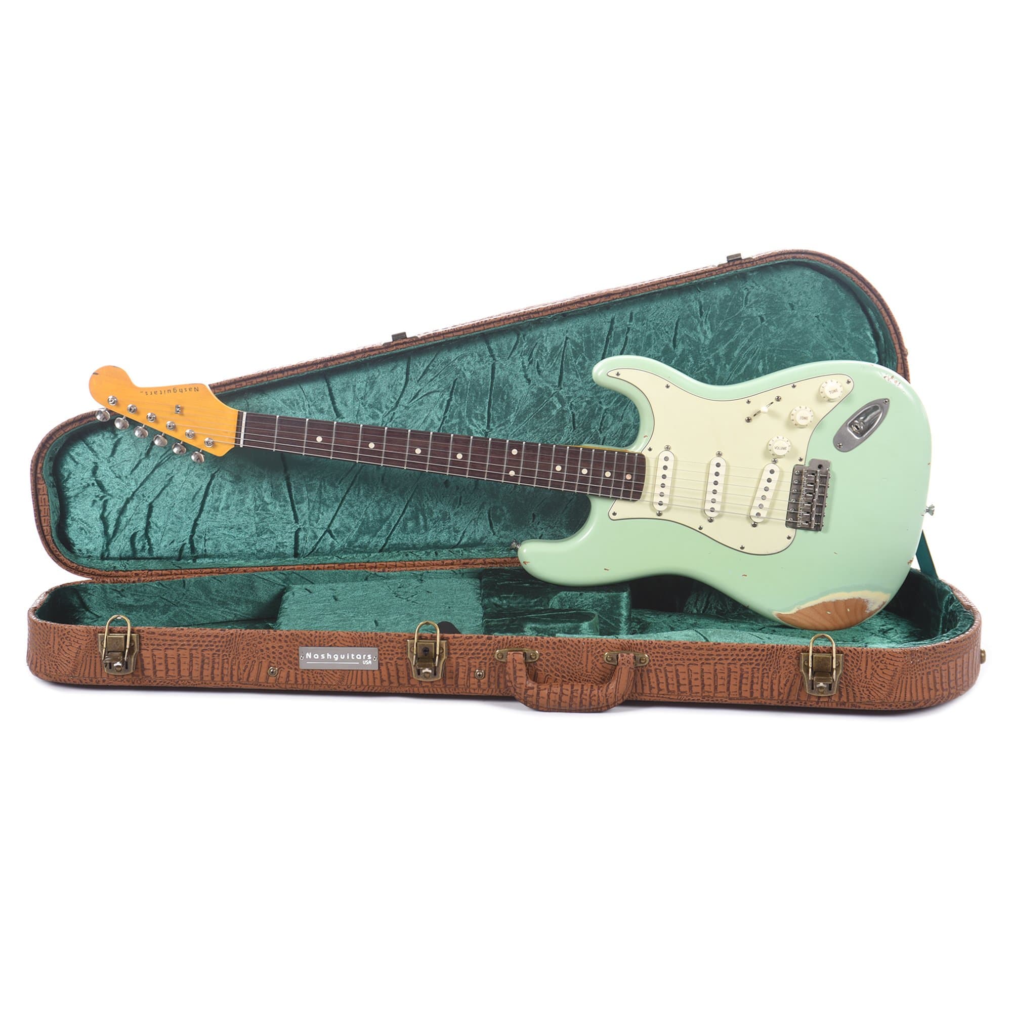 Nash S-63 Surf Green Medium Relic w/3-Ply Mint Pickguard & Lollar Pickups Electric Guitars / Solid Body