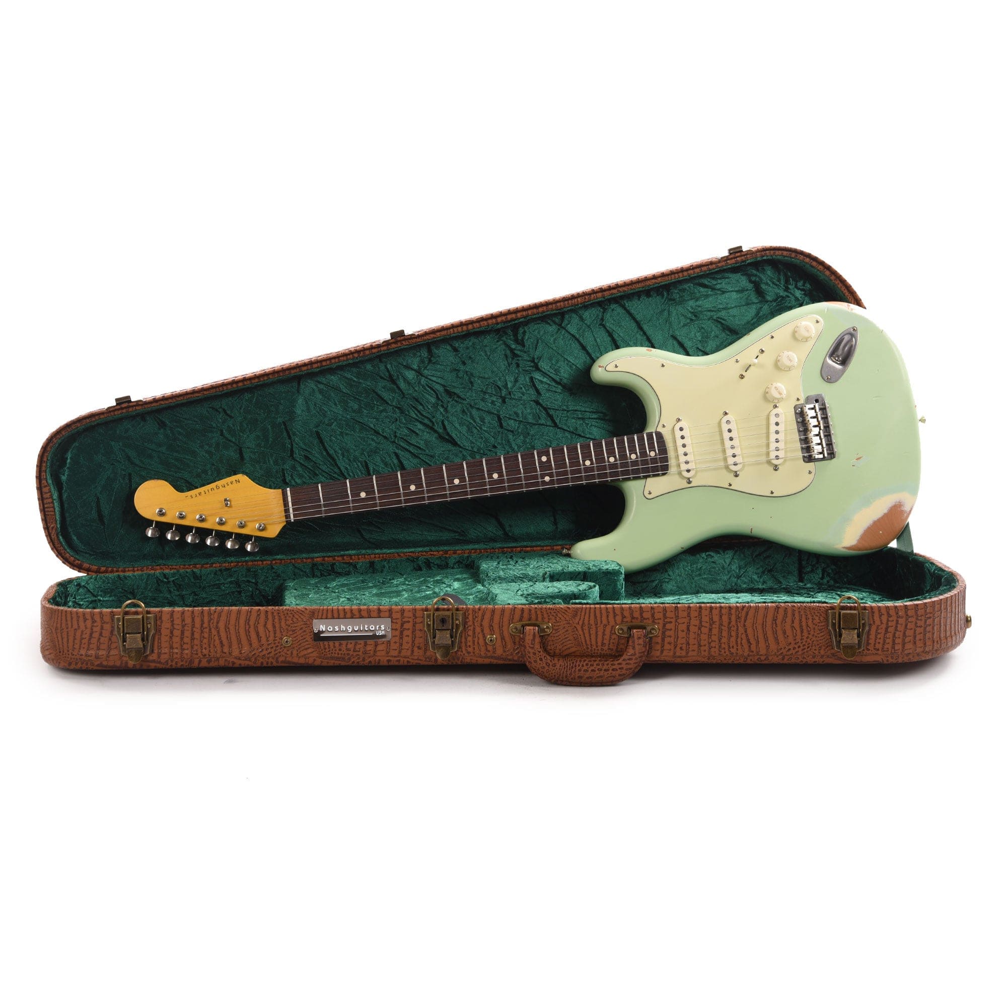 Nash S-63 Surf Green Medium Relic w/3-Ply Mint Pickguard & Lollar Pickups (Serial #CHI563) Electric Guitars / Solid Body