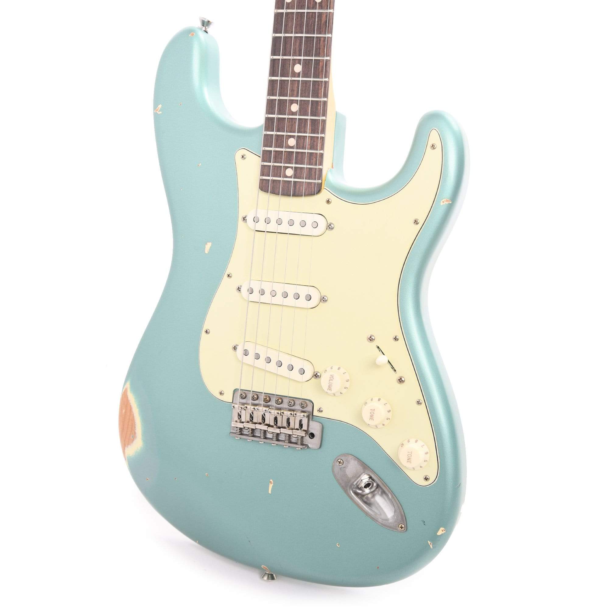 Nash S-63 Teal Green Metallic Light Relic w/3-Ply Mint Pickguard & Lollar Pickups Electric Guitars / Solid Body