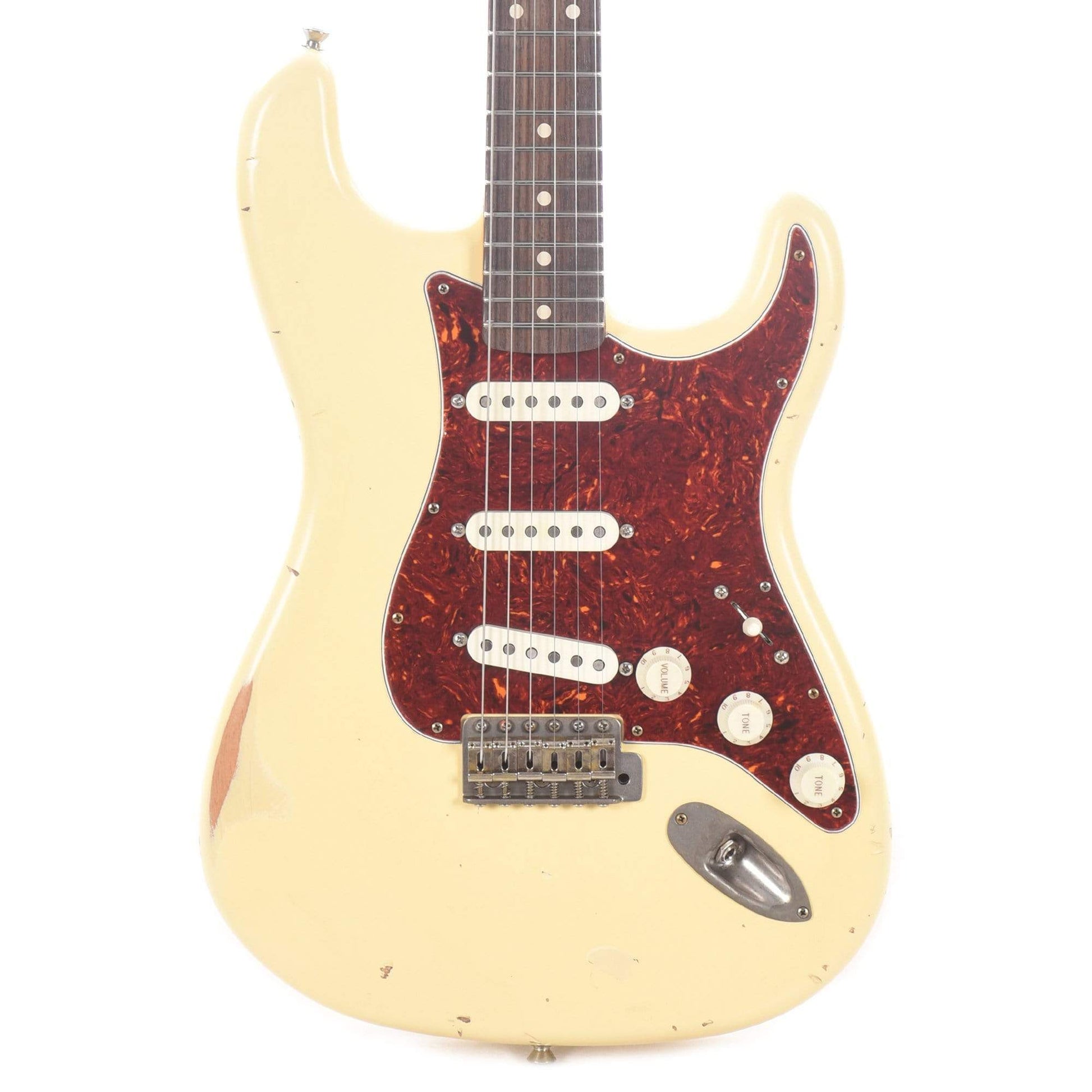 Nash S-63 Vintage White Medium Relic w/4-Ply Tortoise Pickguard & Lollar Pickups Electric Guitars / Solid Body