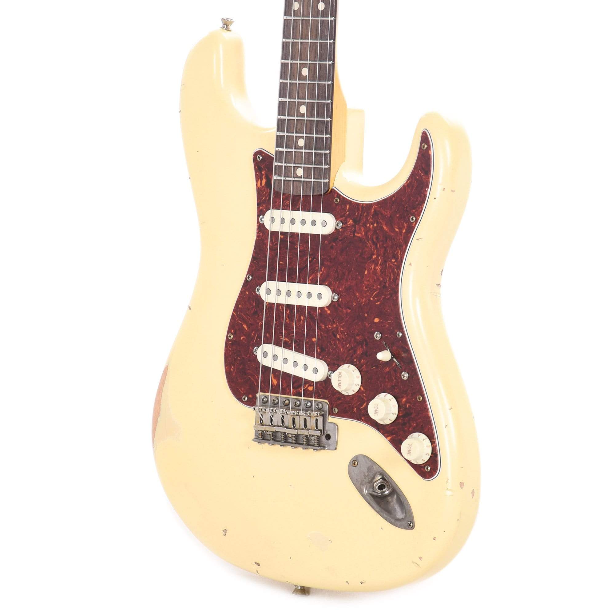 Nash S-63 Vintage White Medium Relic w/4-Ply Tortoise Pickguard & Lollar Pickups Electric Guitars / Solid Body