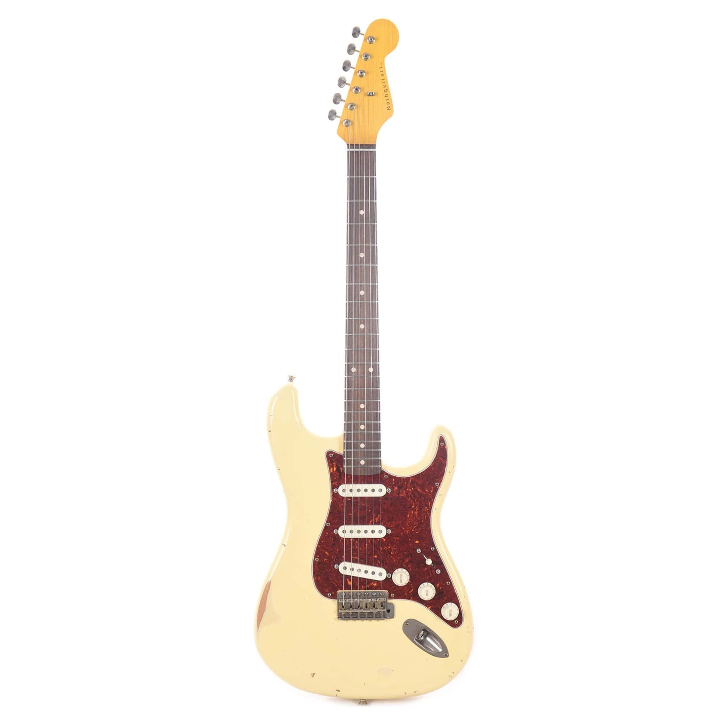 Nash S-63 Vintage White Medium Relic w/4-Ply Tortoise Pickguard & Lollar Pickups Electric Guitars / Solid Body