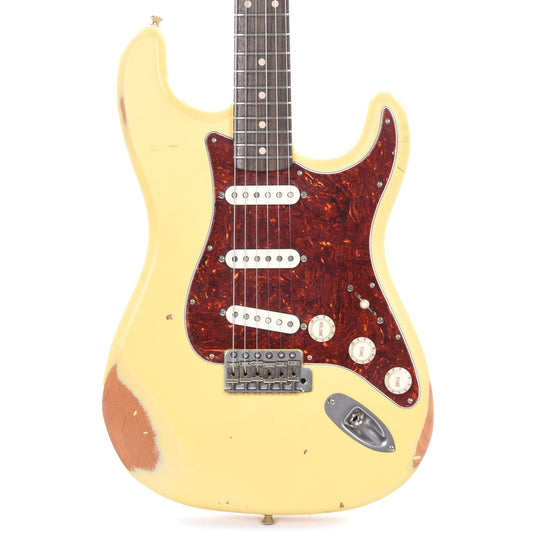 Nash S-63 Vintage White Medium Relic w/4-Ply Tortoise Pickguard & Lollar Pickups Electric Guitars / Solid Body