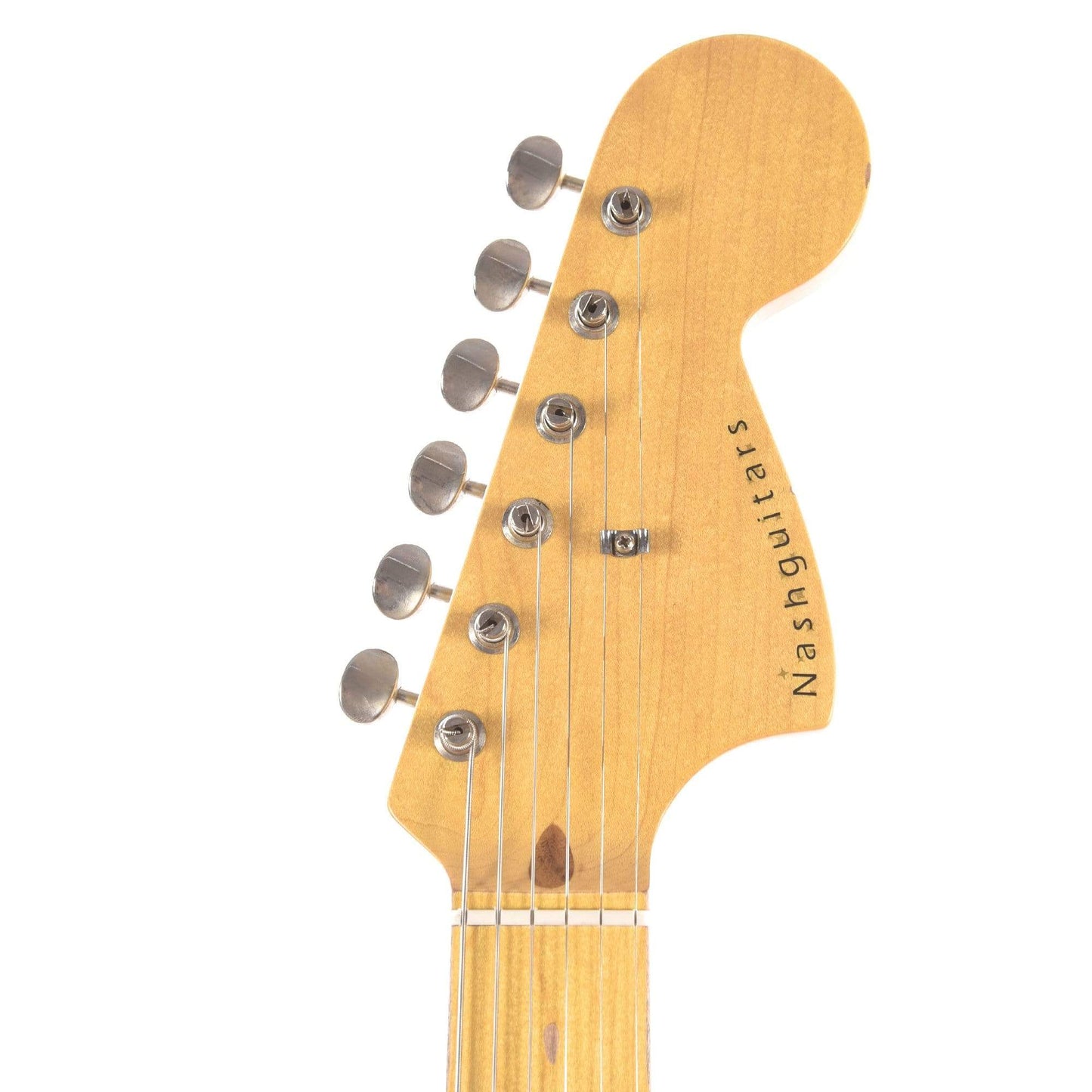 Nash S-67/81 Maui Blue Light Relic w/3-Ply White Pickguard, Black Plastics, & Lollar Pickups Electric Guitars / Solid Body