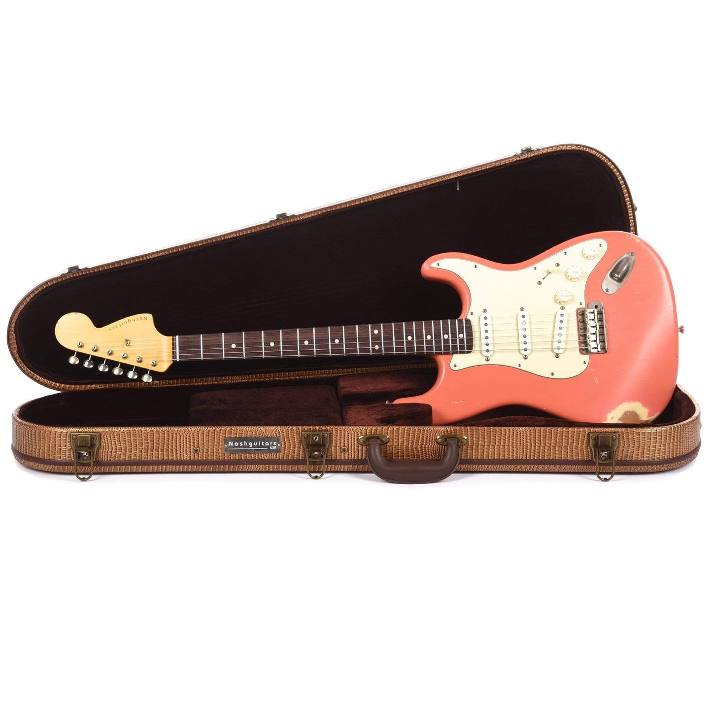 Nash S-67 Salmon Medium Relic Alder w/Lollar Pickup Electric Guitars / Solid Body