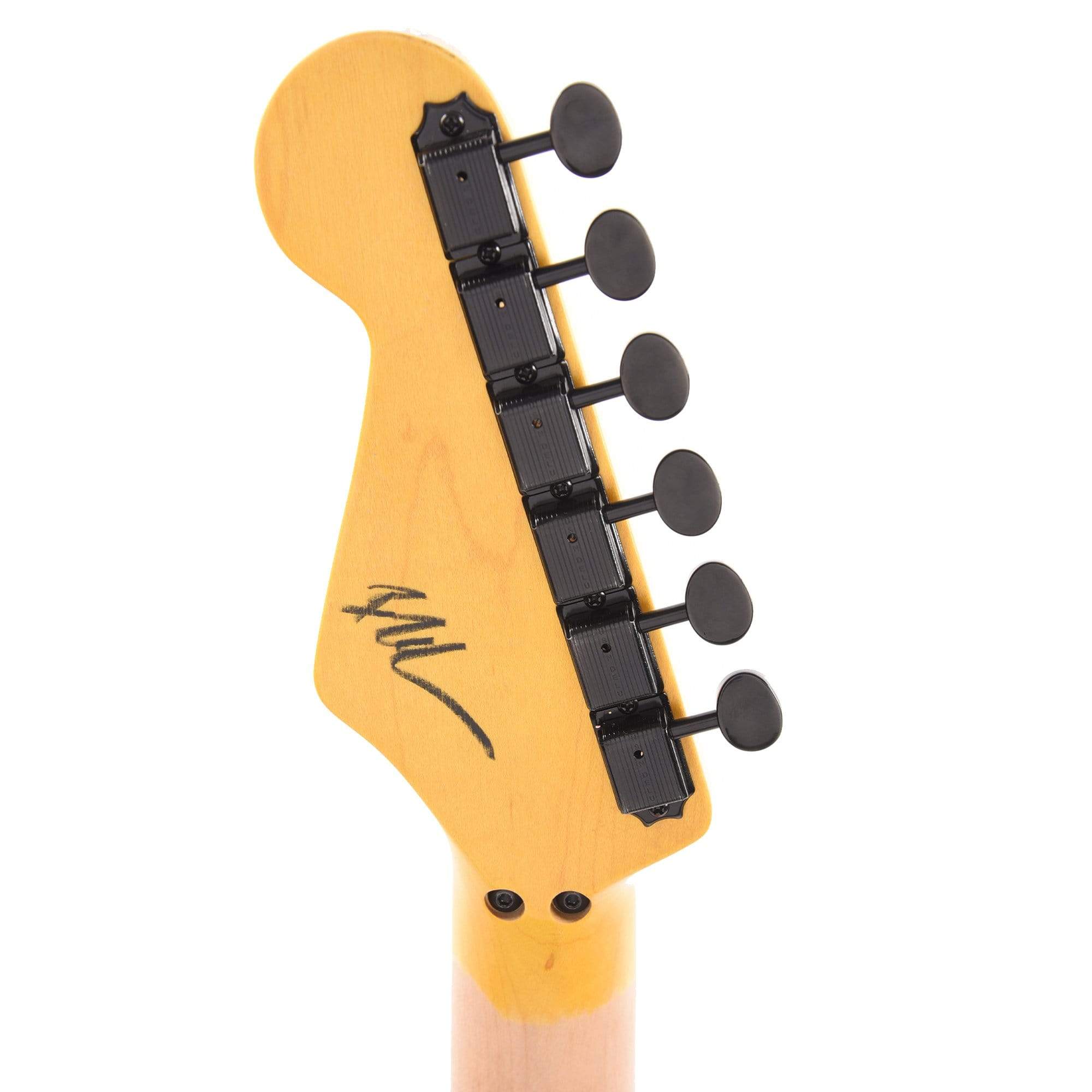 Nash S-81 Hot Pink Light Relic w/3-Ply Black Pickguard, Black Parts, & Zebra Dimarzio Pickups Electric Guitars / Solid Body