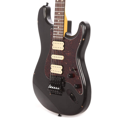 Nash S-81 HSH Black Light Relic w/4-Ply Tortoise Pickguard, Black Parts, & Cream Dimarzio Pickups Electric Guitars / Solid Body