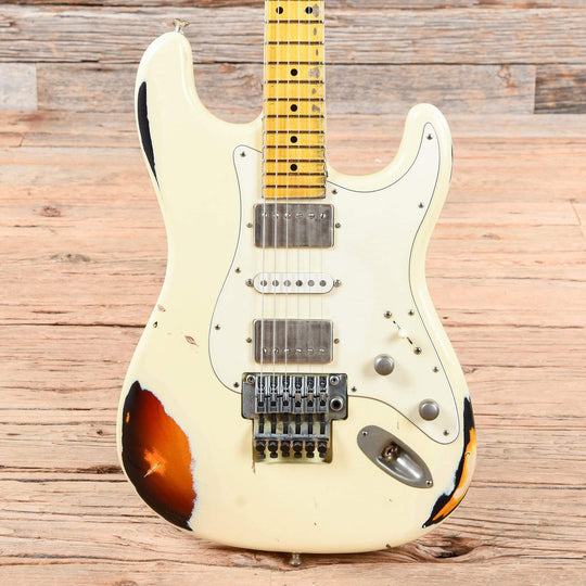 Nash S-81 HSH Olympic White Over Sunburst 2019 Electric Guitars / Solid Body