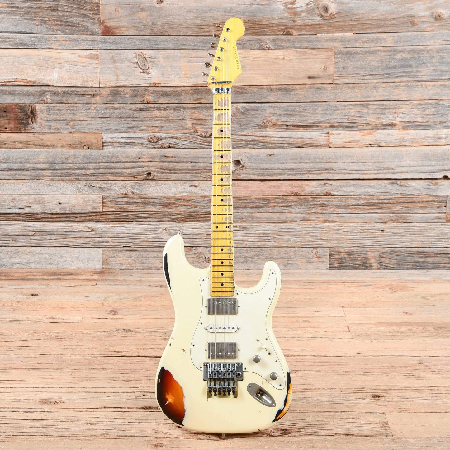 Nash S-81 HSH Olympic White Over Sunburst 2019 Electric Guitars / Solid Body