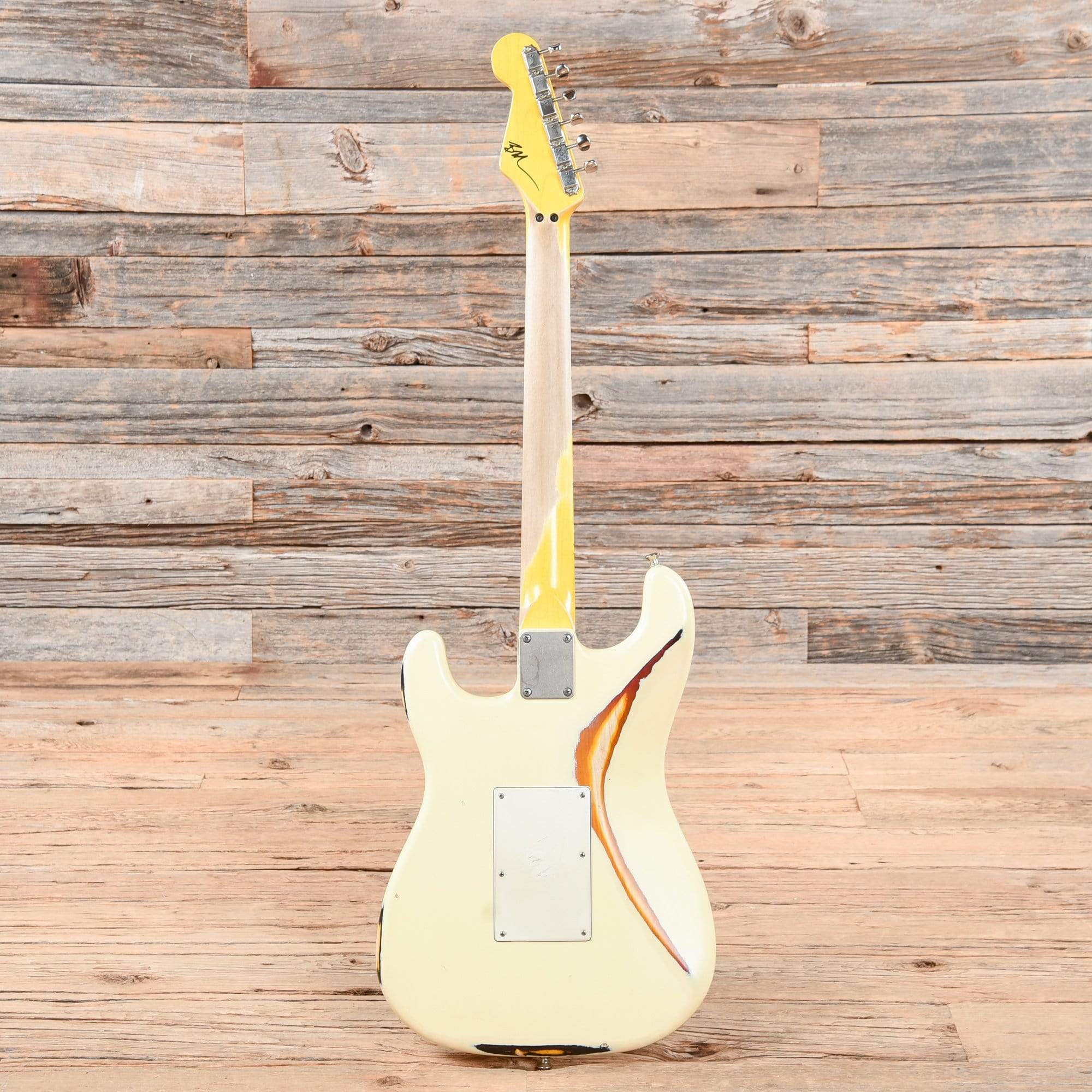 Nash S-81 HSH Olympic White Over Sunburst 2019 Electric Guitars / Solid Body