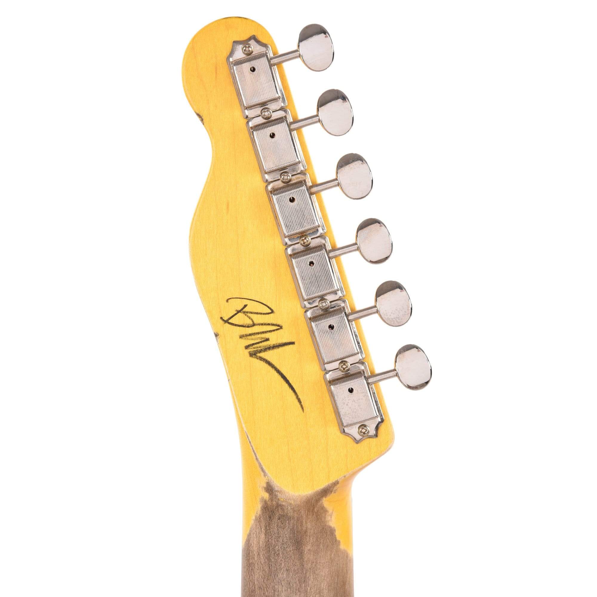 Nash T-2HB Ash Army Green Medium Relic w/3-Ply White Pickguard, & Lollar Imperial Humbuckers Electric Guitars / Solid Body