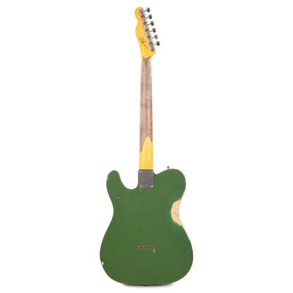 Nash T-2HB Ash Army Green Medium Relic w/3-Ply White Pickguard, & Lollar Imperial Humbuckers Electric Guitars / Solid Body