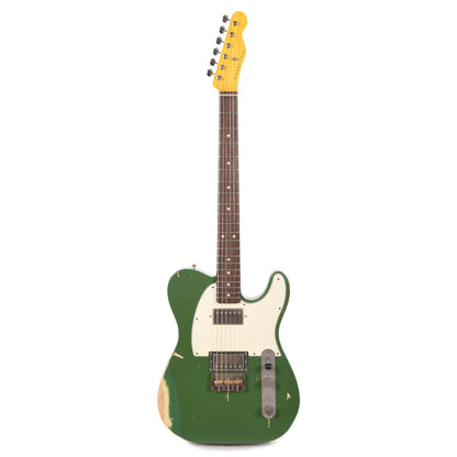 Nash T-2HB Ash Army Green Medium Relic w/3-Ply White Pickguard, & Lollar Imperial Humbuckers Electric Guitars / Solid Body
