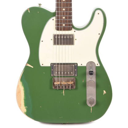 Nash T-2HB Ash Army Green Medium Relic w/3-Ply White Pickguard, & Lollar Imperial Humbuckers Electric Guitars / Solid Body