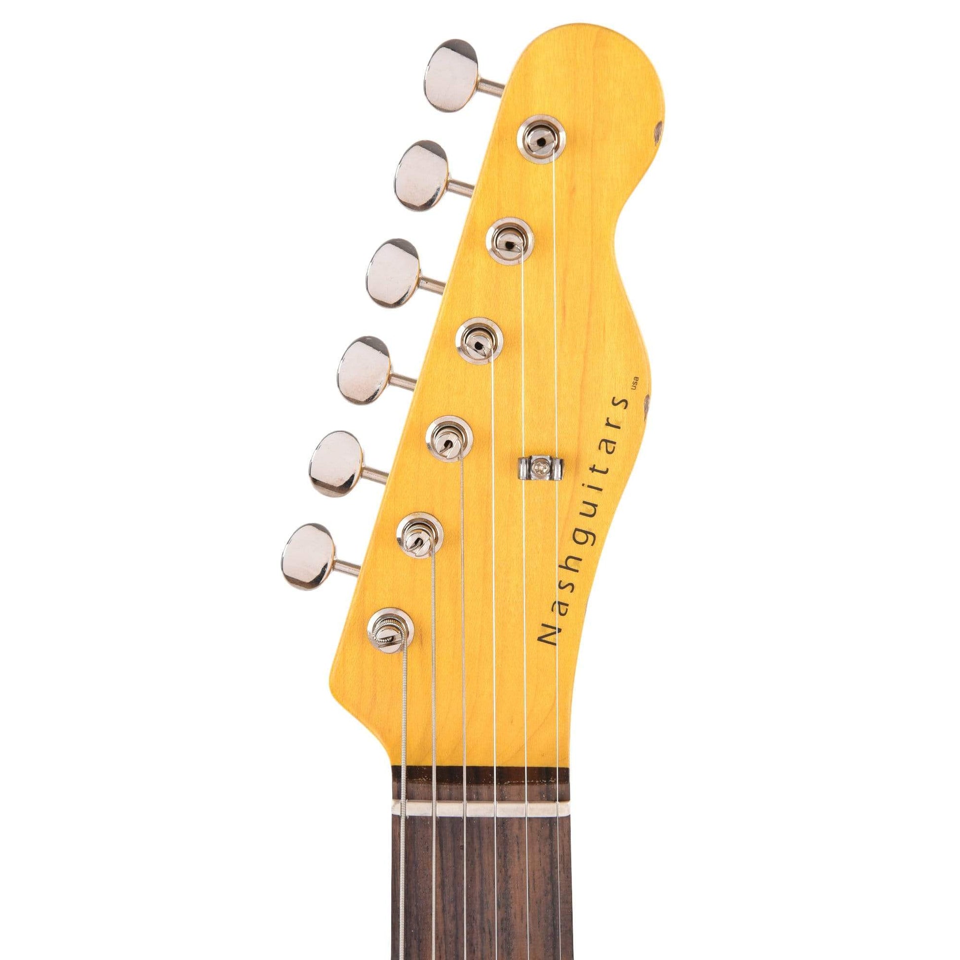 Nash T-2HB Ash Army Green Medium Relic w/3-Ply White Pickguard, & Lollar Imperial Humbuckers Electric Guitars / Solid Body