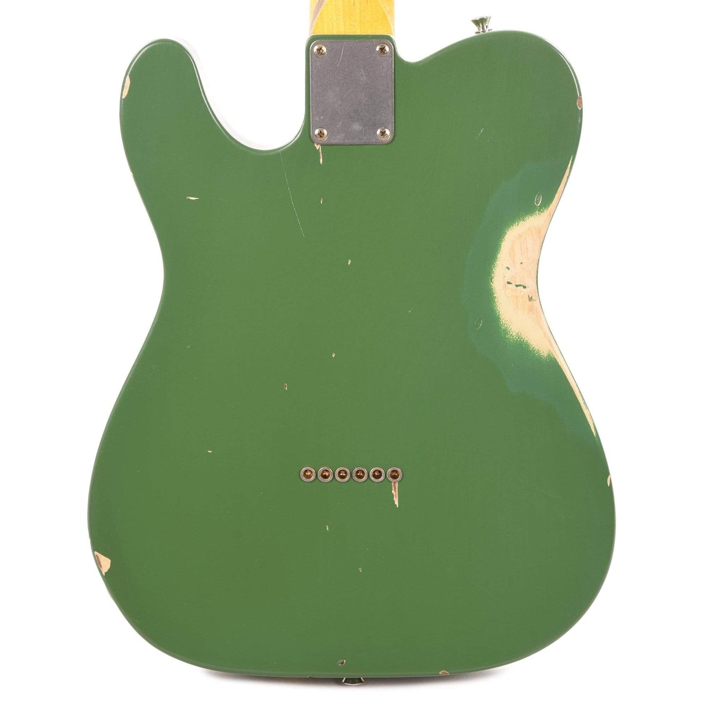 Nash T-2HB Ash Army Green Medium Relic w/3-Ply White Pickguard, & Lollar Imperial Humbuckers Electric Guitars / Solid Body