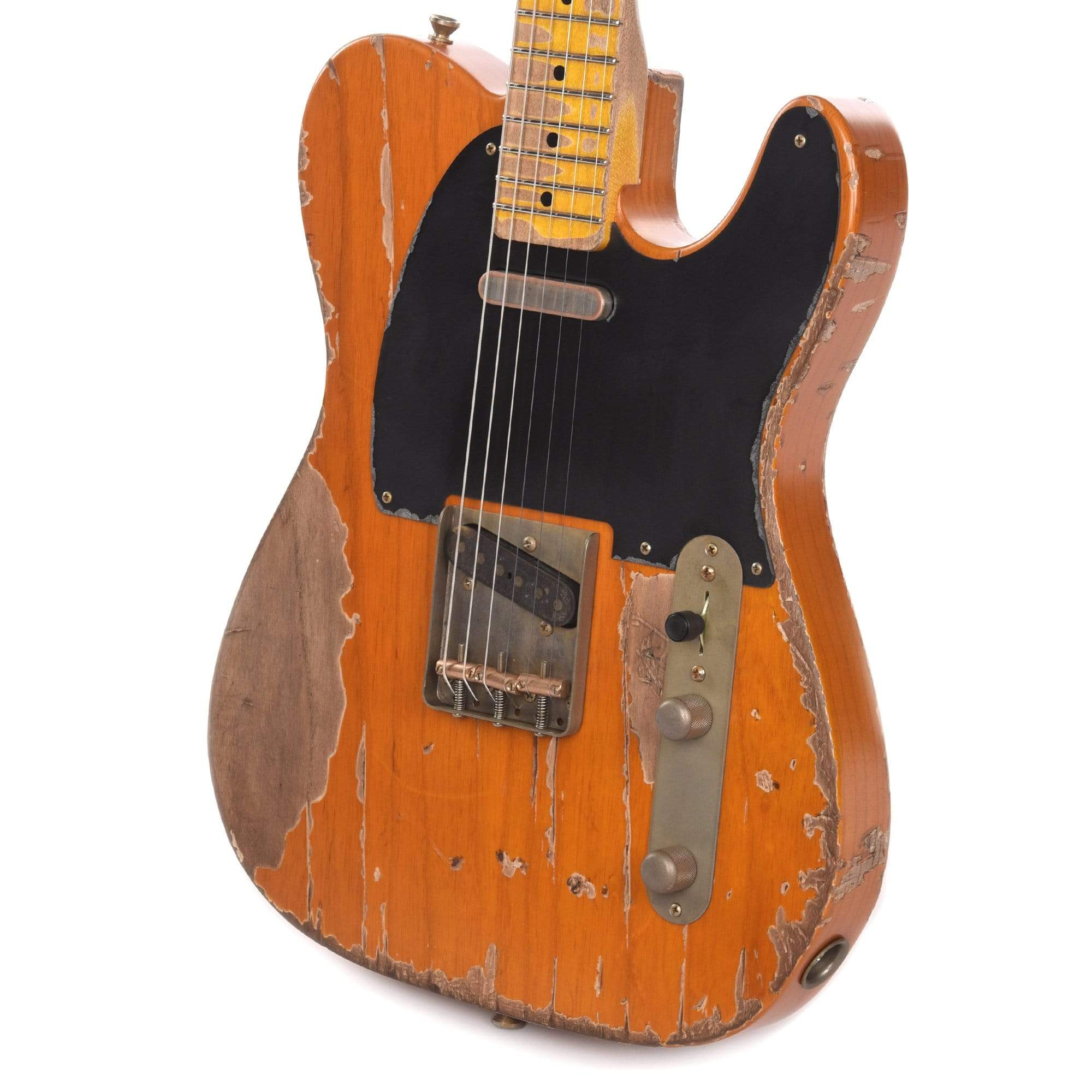Nash T-52 Amber Extra Heavy Relic w/1-Ply Black Pickguard & Lollars Electric Guitars / Solid Body