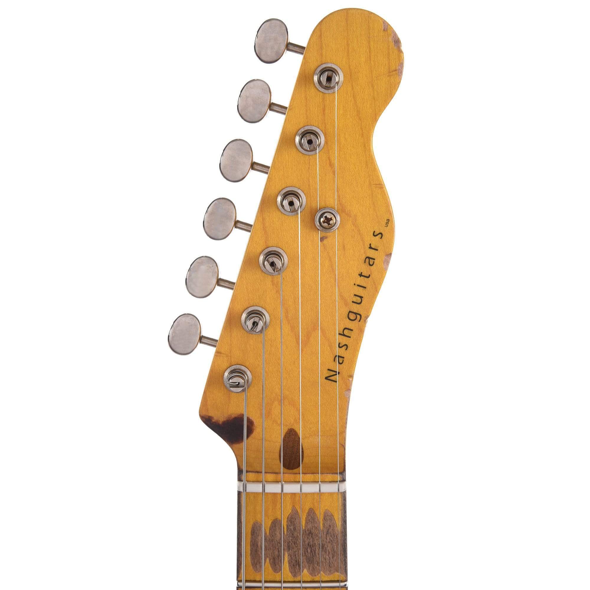 Nash T-52 Amber Extra Heavy Relic w/1-Ply Black Pickguard & Lollars Electric Guitars / Solid Body