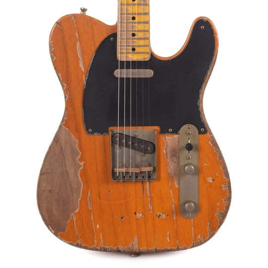 Nash T-52 Amber Extra Heavy Relic w/1-Ply Black Pickguard & Lollars Electric Guitars / Solid Body