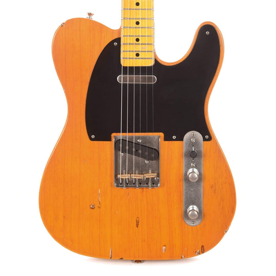 Nash T-52 Amber Light Relic w/Lollar Pickups, 1-Ply Black Pickguard Electric Guitars / Solid Body