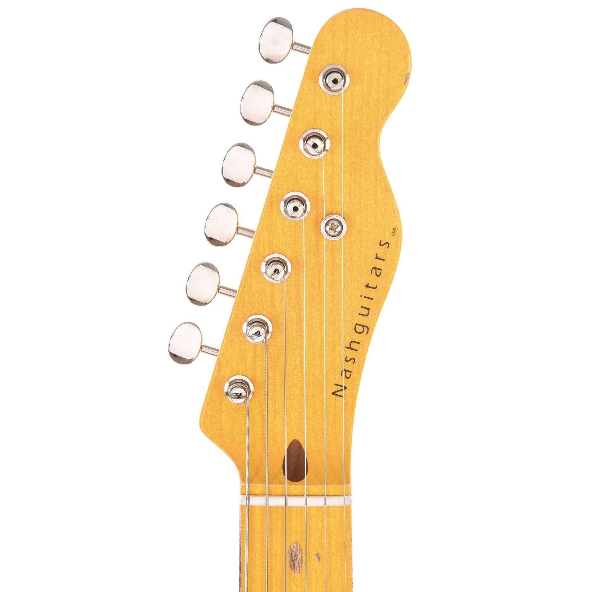 Nash T-52 Amber Light Relic w/Lollar Pickups, 1-Ply Black Pickguard Electric Guitars / Solid Body