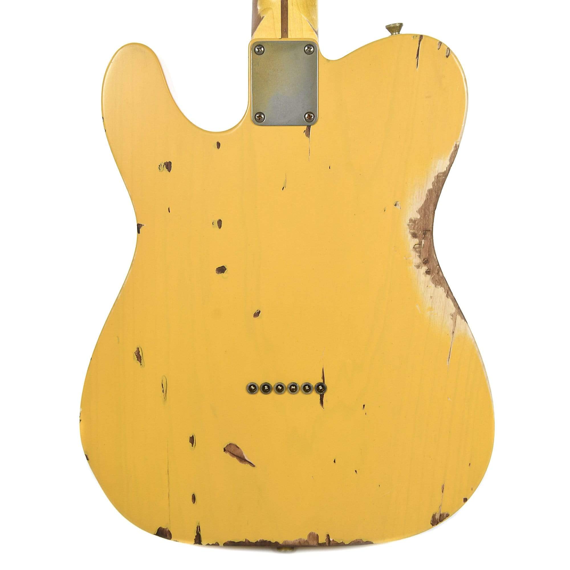 Nash T-52 Butterscotch Blonde Heavy Relic V-Neck w/1-Ply Black Pickguard & Lollar Pickups Electric Guitars / Solid Body