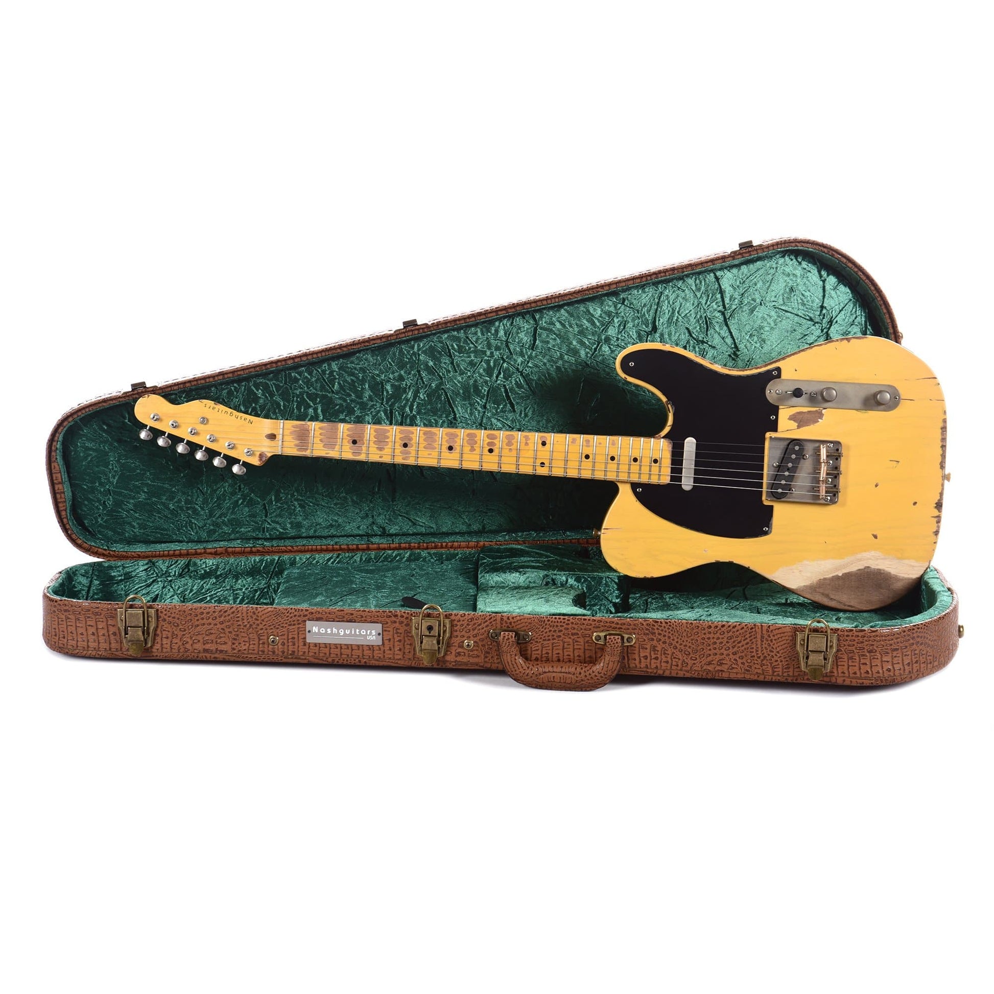 Nash T-52 Butterscotch Blonde Heavy Relic w/1-Ply Black Pickguard, & Lollar Pickups Electric Guitars / Solid Body