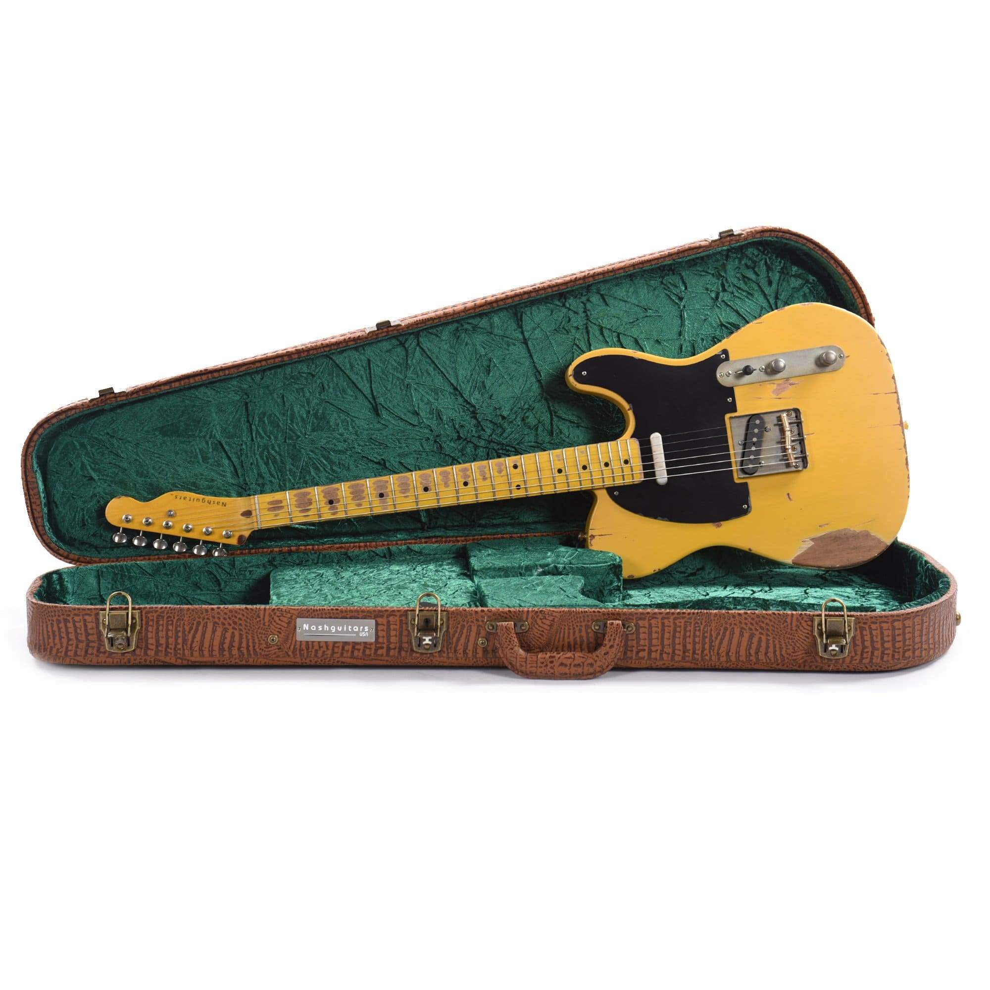 Nash T-52 Butterscotch Blonde Heavy Relic w/1-Ply Black Pickguard, & Lollar Pickups Electric Guitars / Solid Body