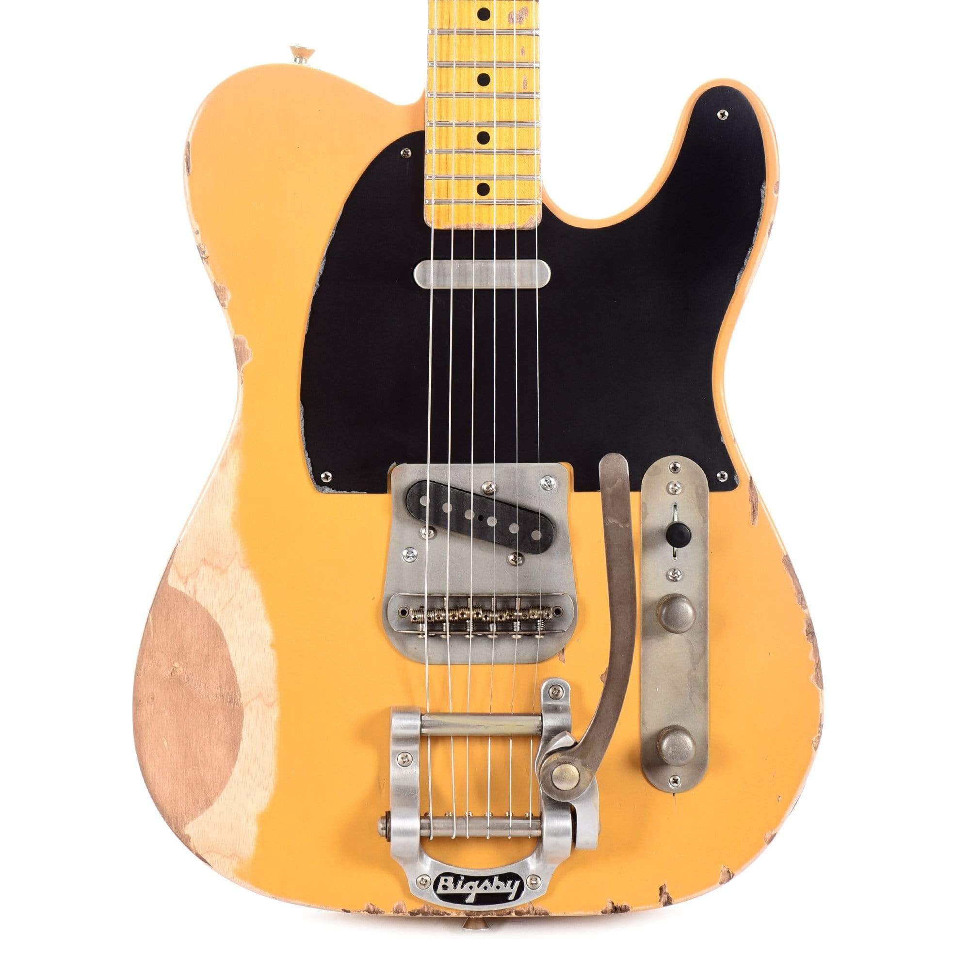 Nash T-52 Butterscotch Blonde Heavy Relic w/Bigsby, 1-Ply Black Pickguard, & Lollar Pickups Electric Guitars / Solid Body