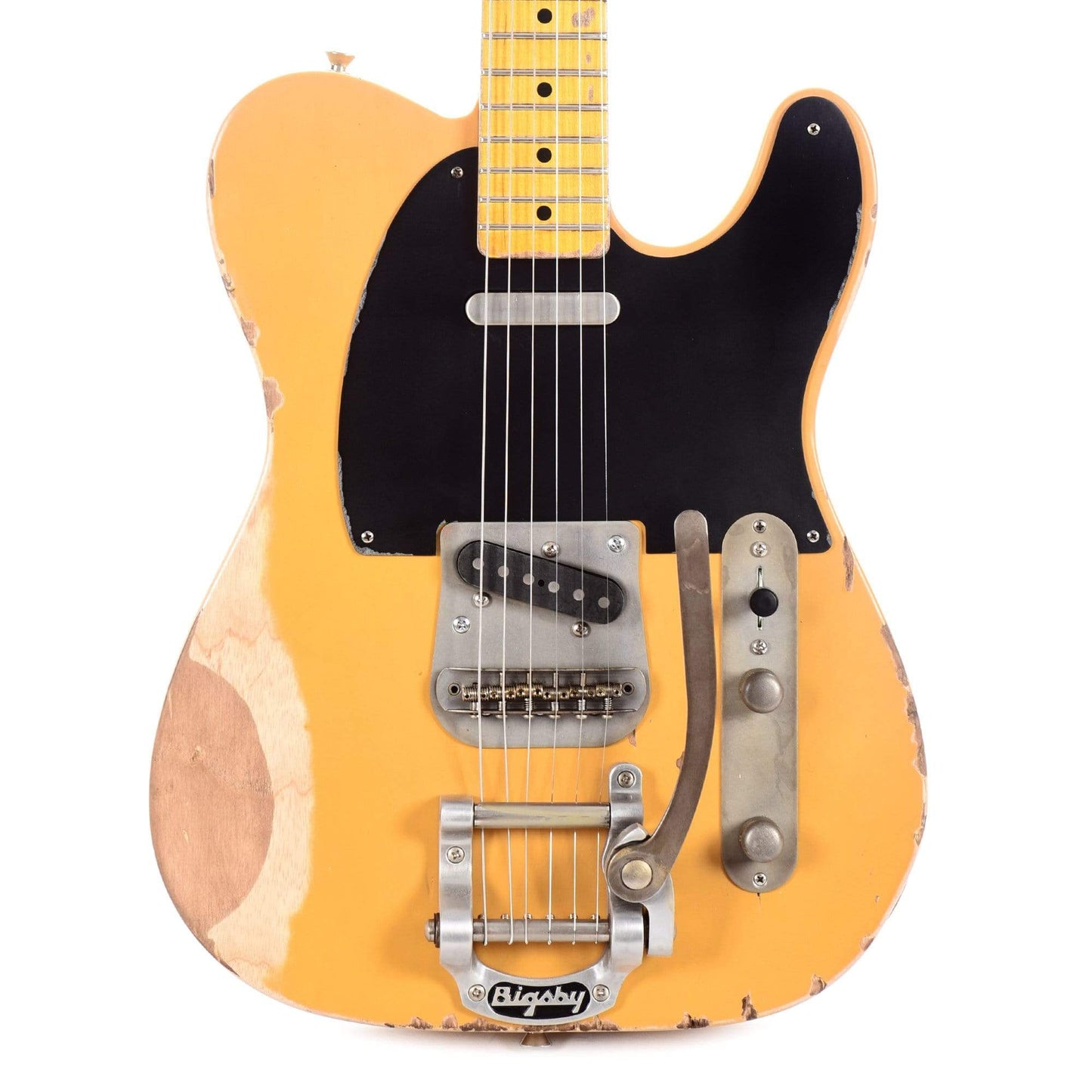 Nash T-52 Butterscotch Blonde Heavy Relic w/Bigsby, 1-Ply Black Pickguard, & Lollar Pickups Electric Guitars / Solid Body