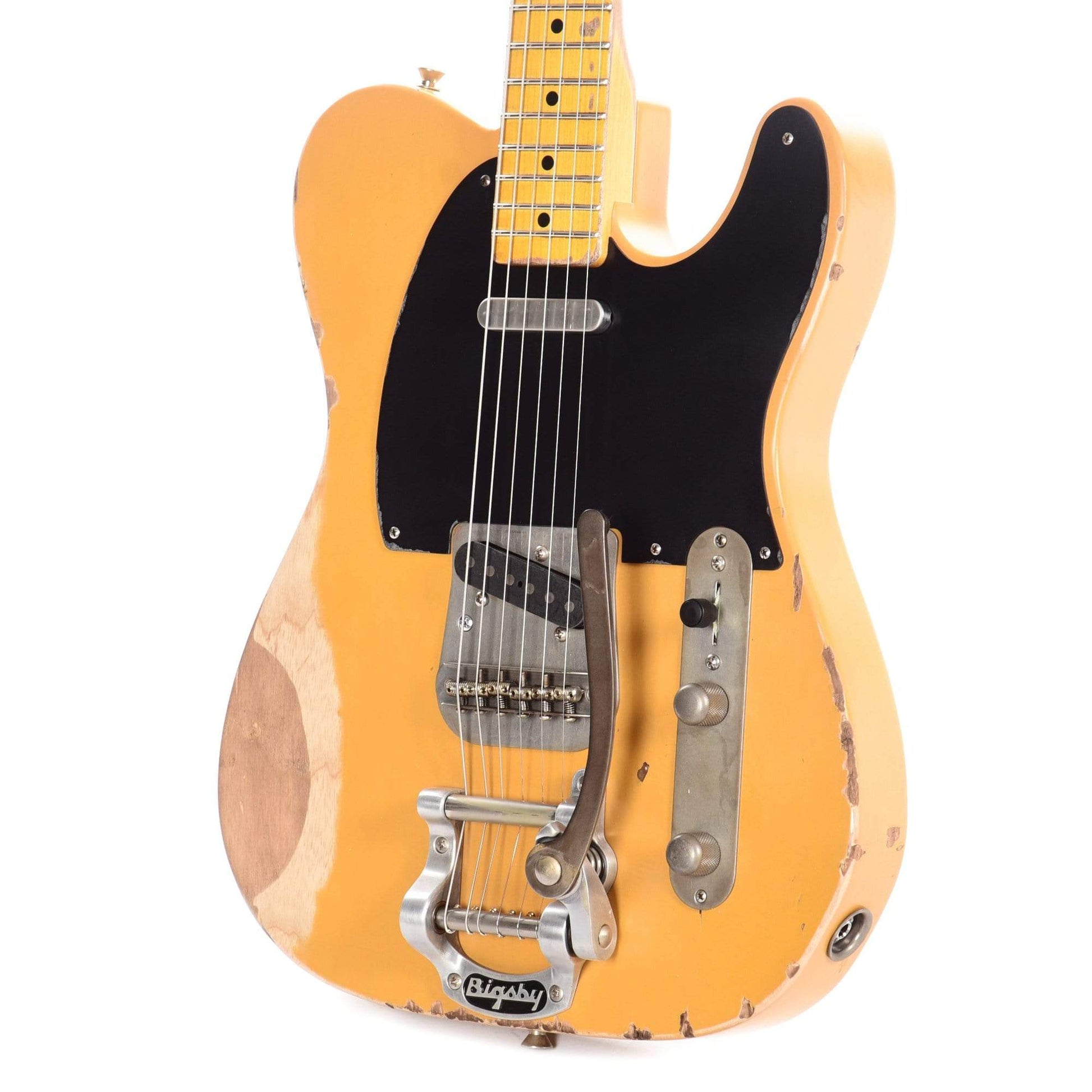 Nash T-52 Butterscotch Blonde Heavy Relic w/Bigsby, 1-Ply Black Pickguard, & Lollar Pickups Electric Guitars / Solid Body